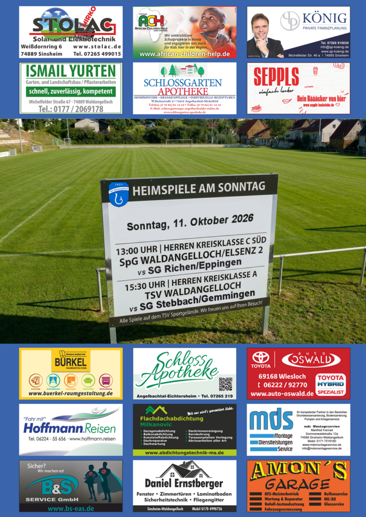 Heimspiele, 11.10.2026